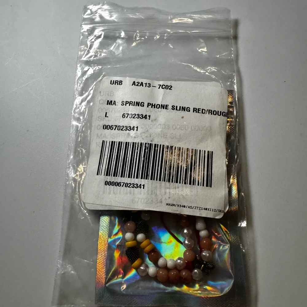 Urban Outfitters Spring Multicolor Beaded Phone Strap